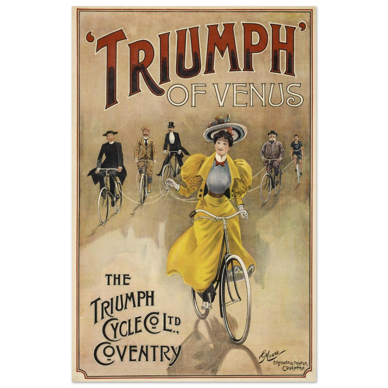 Triumph of Venus vintage advertising poster by G Moore.