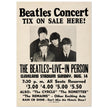 The Beatles music poster. Performance in Cleveland Ohio stadium in 1966.