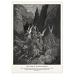 Gustave Dore The Bible engraving print . The Vision of the four chariots illustration .