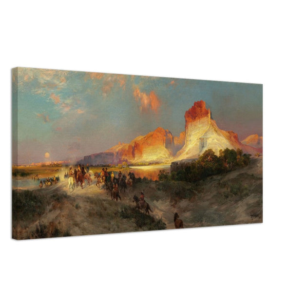 Green River Cliffs Wyoming by Thomas Moran 1881.