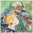 Gustav Klimt Baby cradle painting.