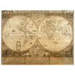 Ancient historic map of 1660 Nova Totius Terrarum Orbis Tabula by Frederik de Wit
