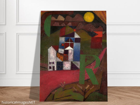 Paul Klee Villa painting.  and redesigned artwork