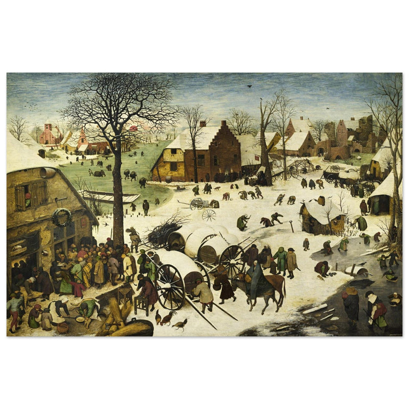 The Census at Bethlehem painting by Pieter Bruegel The Elder.