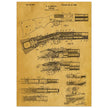 Firearm historic patent 1900. Matte paper
