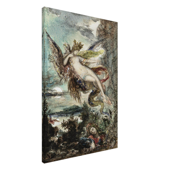Femme sur un griffon Woman on a Gryphon painting by Gustave Moreau