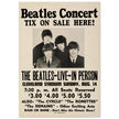 The Beatles music poster. Performance in Cleveland Ohio stadium in 1966.