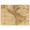 Ancient map of America. "Americae Descriptio Nova" by Philip Chetwind