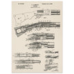 Firearm historic patent 1900. Matte paper