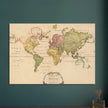 1783 Map of the world showing the distribution of mammals