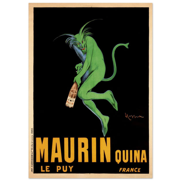 Maurin aperitif vintage advertising poster  from 1906 by Leonetto Capiello.