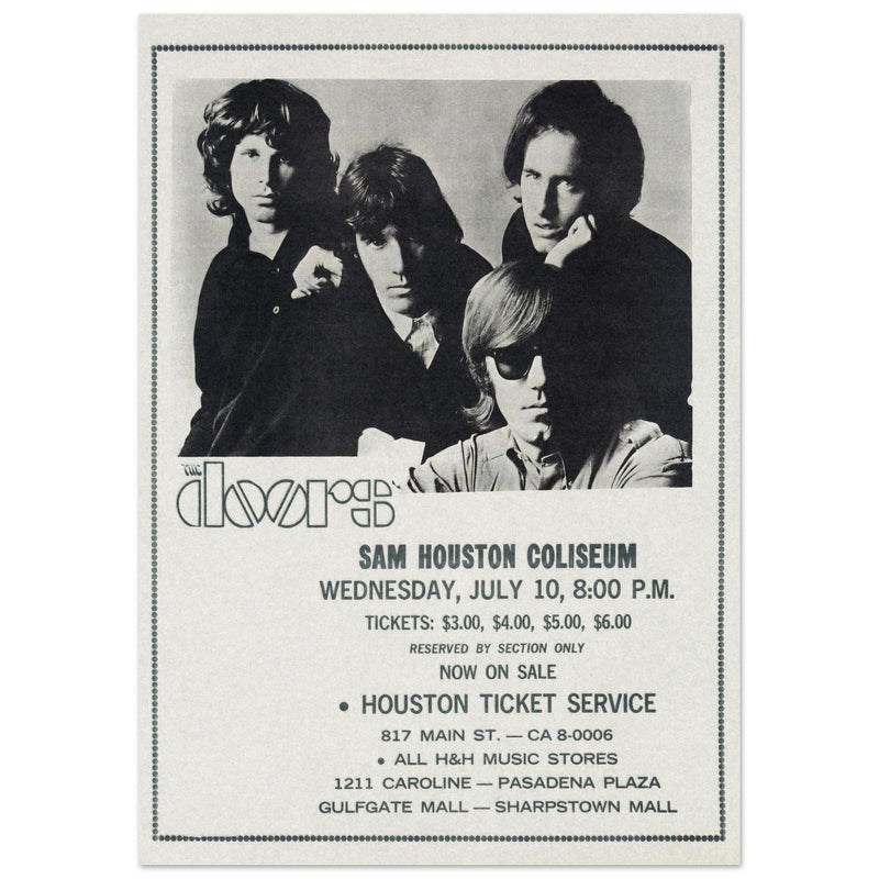 The Doors concert at the Sam Houston Coliseum in 1968.