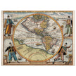 Ancient map of America XVI century by Theodor de Bry.