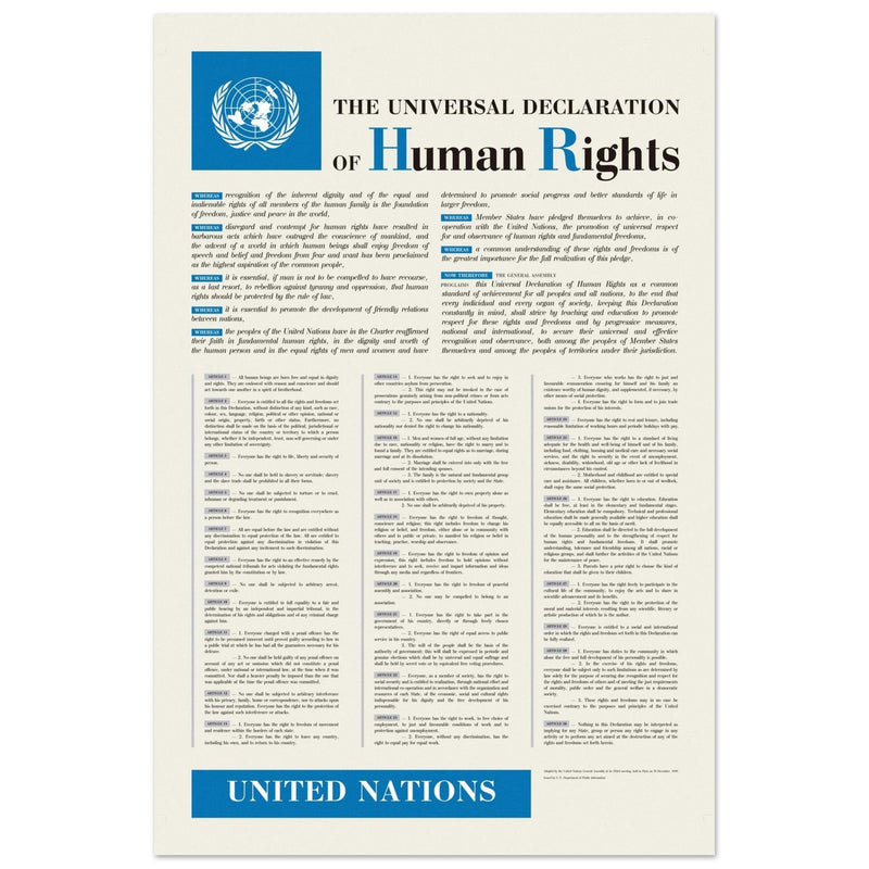 The Universal Declaration of Human Rights by the United Nations.