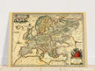 Ancient map of Europe print by Ortelius. Vintage old map reproduction poster..