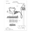 Electric Flat Iron patent by Henry W. Seeley Patent 259.054