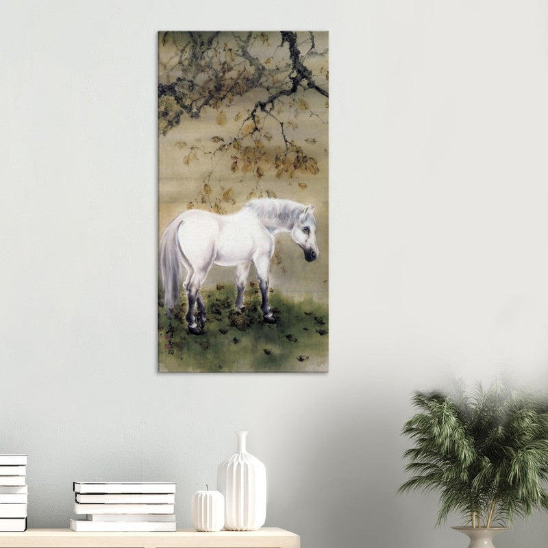 White horse by Gao Qifeng.