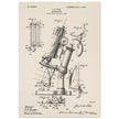 vintage microscope patent by J H Ford.
