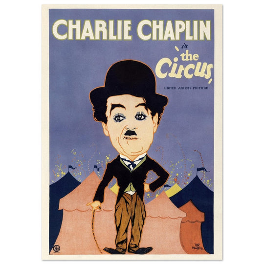 Charlie Chaplin in The Circus movie poster.