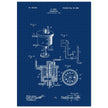 Carbureter vintage patent illustration by John Ford.
