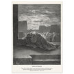 Gustave Dore The Bible engraving print . Ezra in prayer illustration .