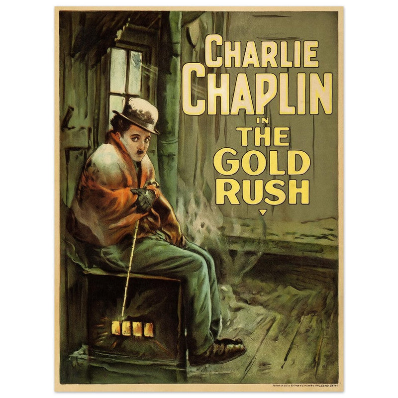 Charlie Chaplin The Gold Rush movie poster.
