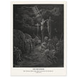 Gustave Dore The Bible engraving print . The Crucifixion illustration .