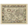 Old map of the world poster reproduction by Joan Blaeu XVII century