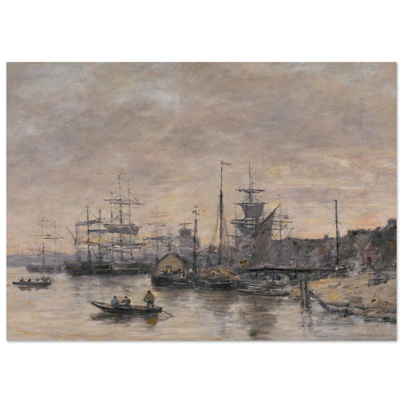Bordeaux  the Harbor France by Eugene Boudin 1874.
