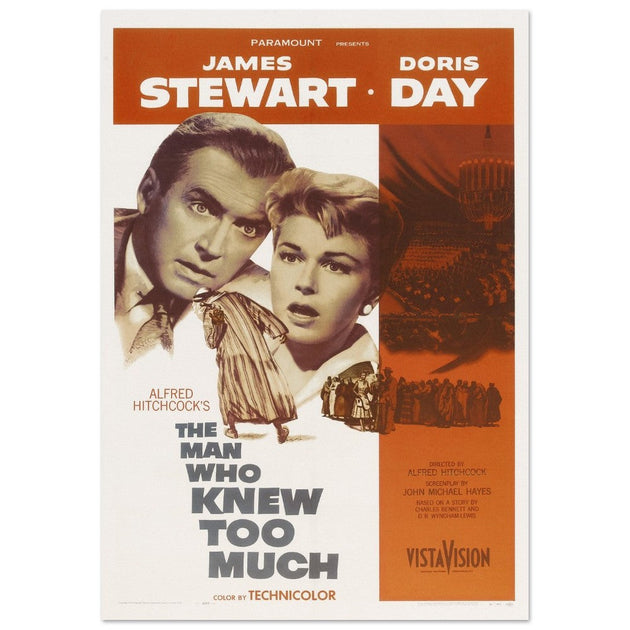 The man who knew too much movie poster.