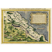 Terra Santa Nova Tabula. Ancient map of Holy Land by Sebastian Munster.