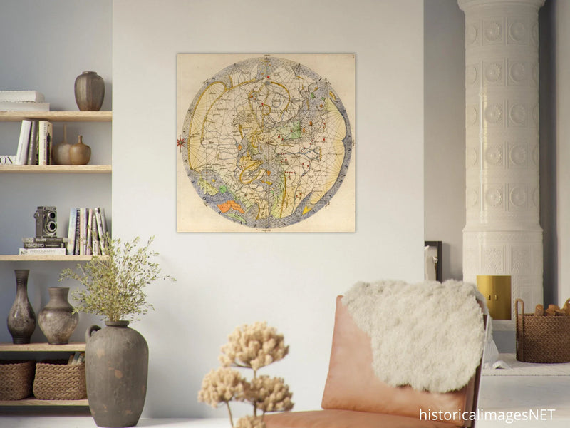 Portolan map of the world by Pietro Vesconte 1611