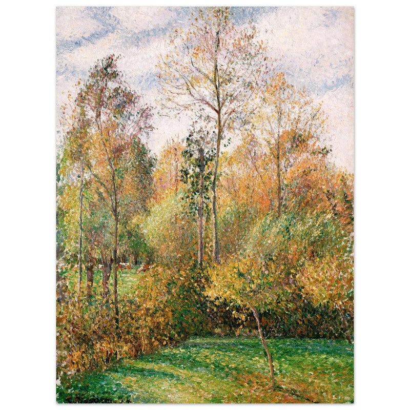 Autumn Poplars Eragny by Camille Pissarro 1894.