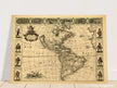 Ancient map of America. Nova Totius Americae Descriptio by Frederik de Wit