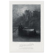 Gustave Dore illustration .The Body of Elaine on its way to King Arthur's Palace. Idylls of the King by Alfred Tennyson.