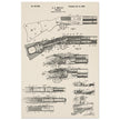 Firearm historic patent 1900. Matte paper