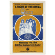 Queen a Night at the Opera concert poster. Performance at the Saginaw Civic Center in 1976.