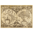 Ancient world map vintage reproduction of the XVII century by Nicolaes Geylekerck