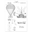 Airship patent illustration by T S C Lowe. Air Balloon