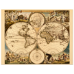 Ancient world map. Nova orbis tabvla in lvcem edita by Frederik de Wit