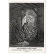 Gustave Dore The Bible engraving print . Jesus at the house of Martha and Mary .