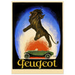 Peugot vintage advertising by Leonetto Cappiello 1925 poster .