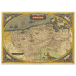 Ancient map of Flandria by Abraham Ortelius 1584. Vintage map  .
